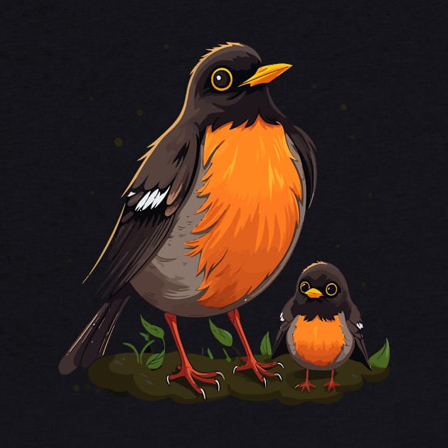 American Robin Fathers Day by JH Mart